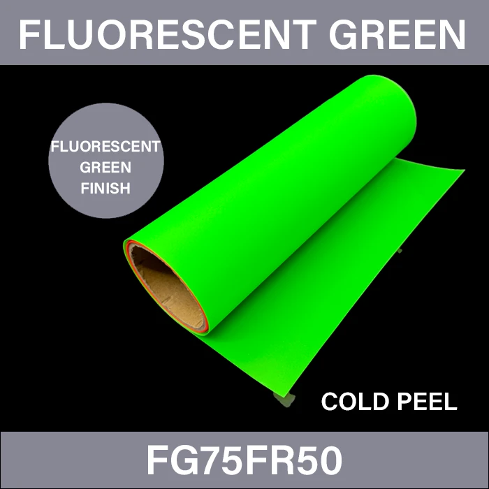 Pellicola di trasferimento DTF verde fluorescente