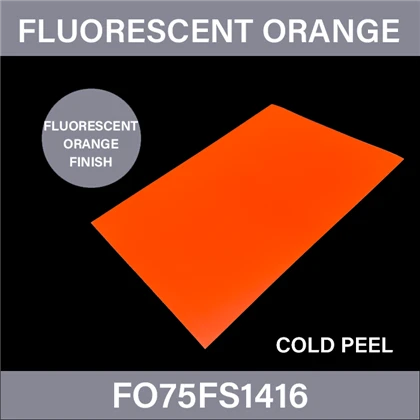 Foglio di trasferimento DTF arancione fluorescente