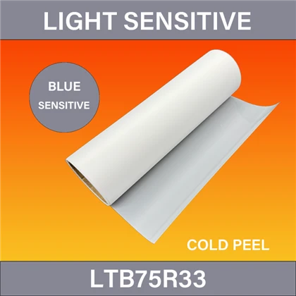 Pellicola di trasferimento PET DTF blu a cambiamento di luce